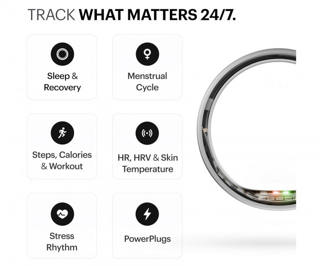 Умное кольцо ULTRAHUMAN Ring AIR (Space Silver)